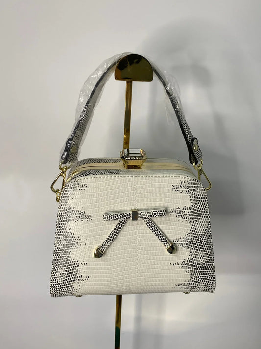 [$129.99]Any 1 Fancy Bags-White Bow Party Bag